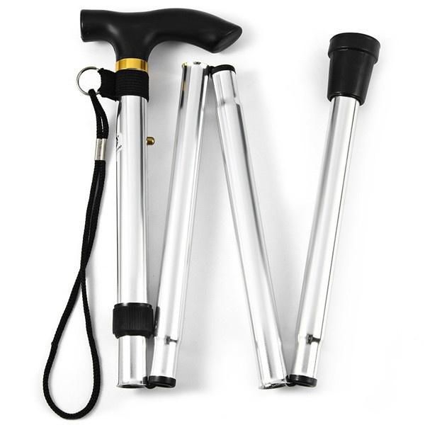 Folding Cane Foldable Adjustable Lightweight Aluminum Hiking Pole Walking Cane Collapsible Walking Stick With Ergonomic Derby Handle Ideal Daily Living Aid For Limited Mobility (Multicolor)