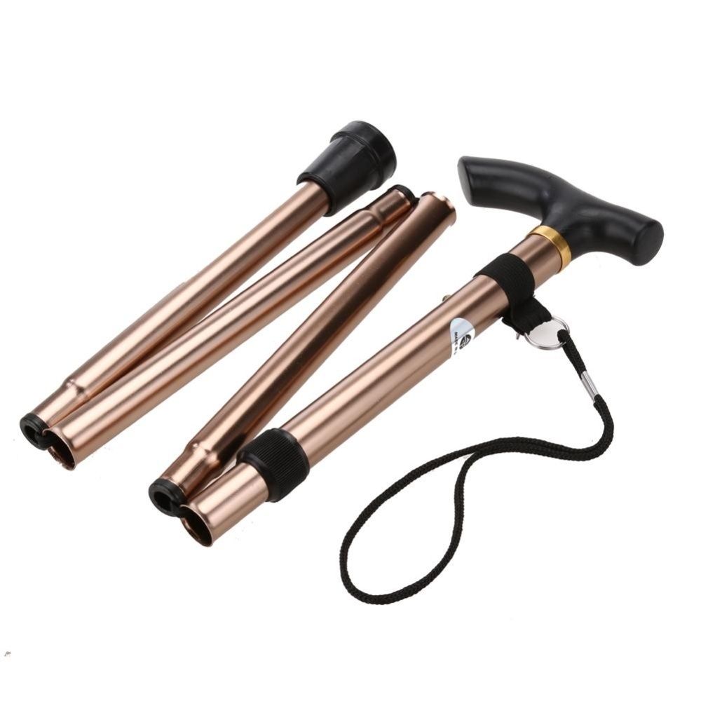 Folding Cane Foldable Adjustable Lightweight Aluminum Hiking Pole Walking Cane Collapsible Walking Stick With Ergonomic Derby Handle Ideal Daily Living Aid For Limited Mobility (Multicolor)