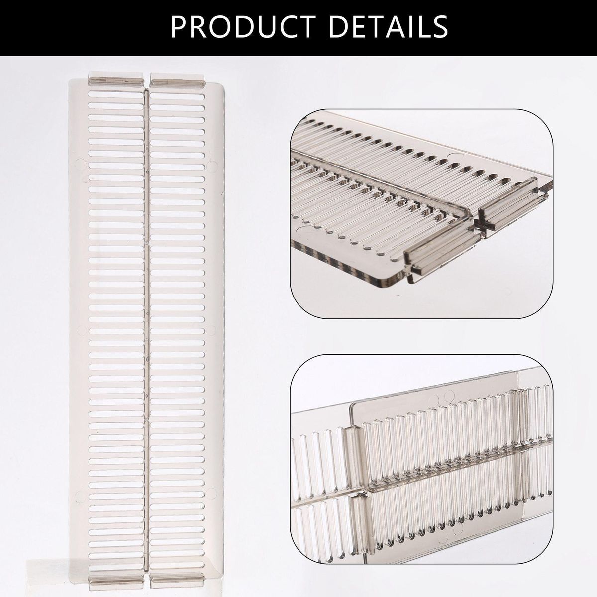 8 PCS Adjustable Drawer Dividers DIY Cabinet Storage Partition Divider for Clutter Kitchen Cutlery Organizer Separator