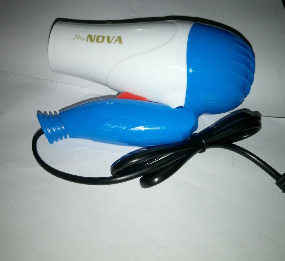 2 In 1 HAIR STRAIGHTENER AND CURLER WITH DRYER - BLUE