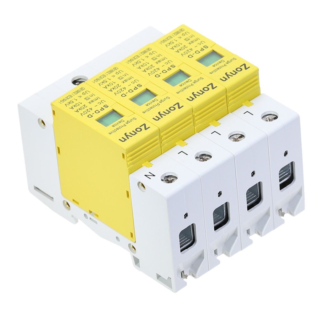 High Quality 4P SPD 420V 10KA~20KA House Surge Protector