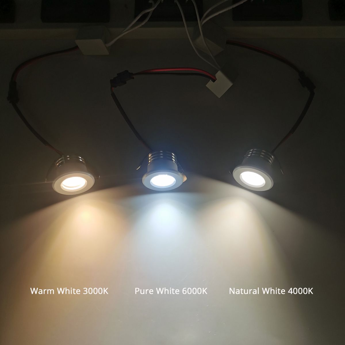 Small Recessed Ceiling LED Spot Light COB 3W 110V 220V Dimmable Driver Included