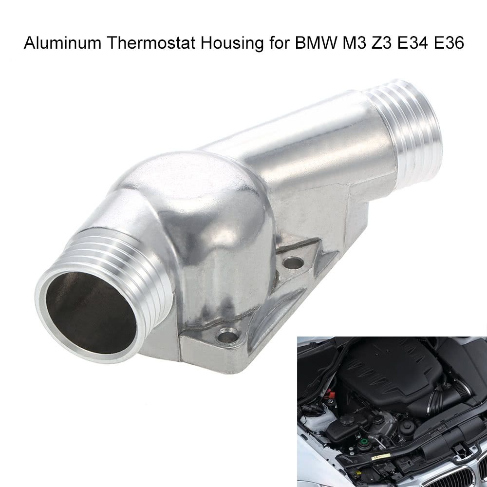 Aluminum Thermostat Housing Cover With Gasket For BMW M3 Z3
