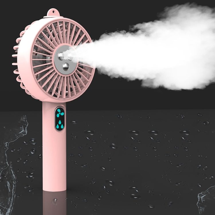 C350 Portable Humidifier Fan, Colour: Double Spray Pink