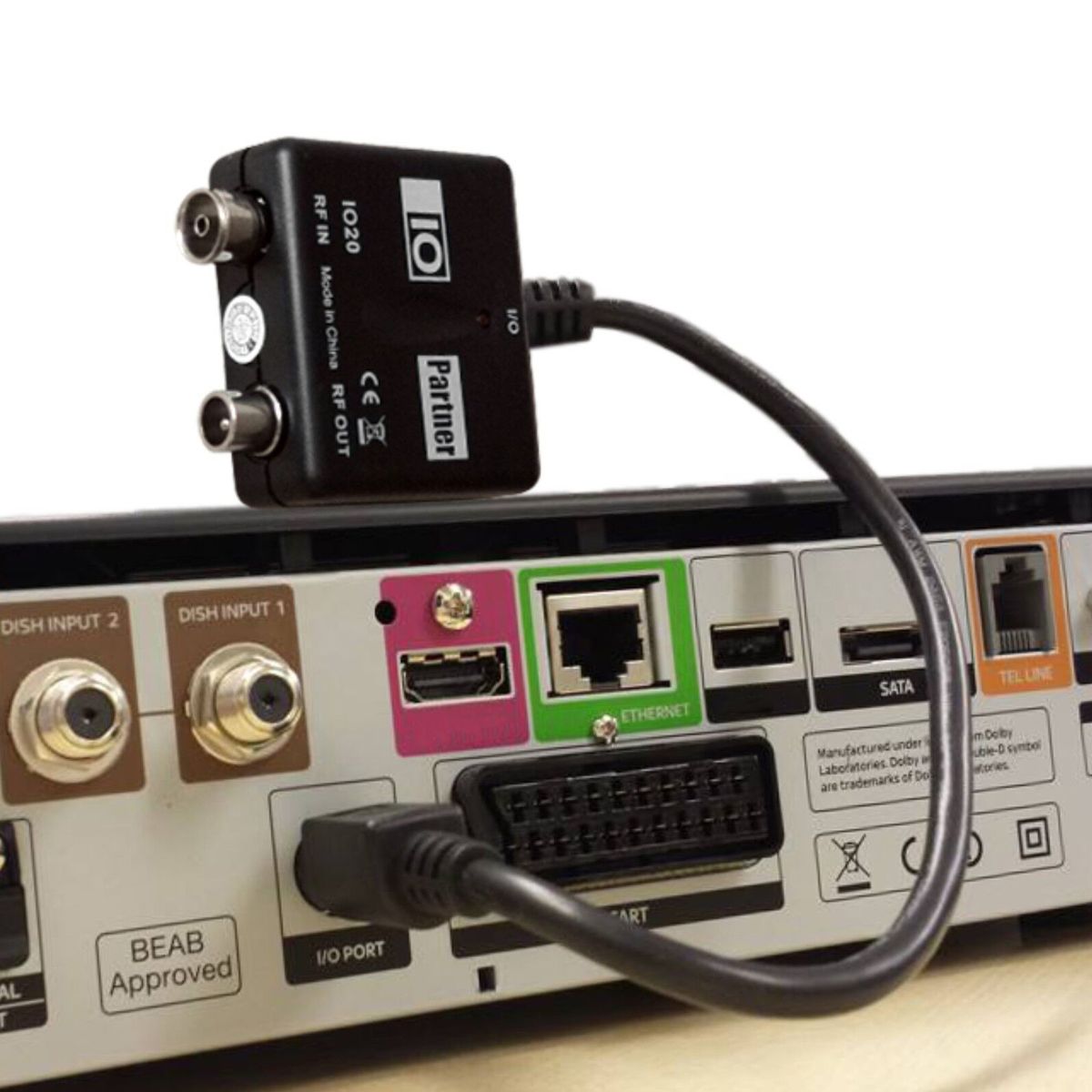 TVLINK + IO Partner IOB66 Video Modulator Connecting Wire