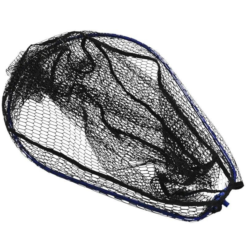 Foldable Carp Fishing Large Size Soft Mesh Fishing Landing Net Head Integrated Folding Net Frame Copy Net Fishing Net Ring