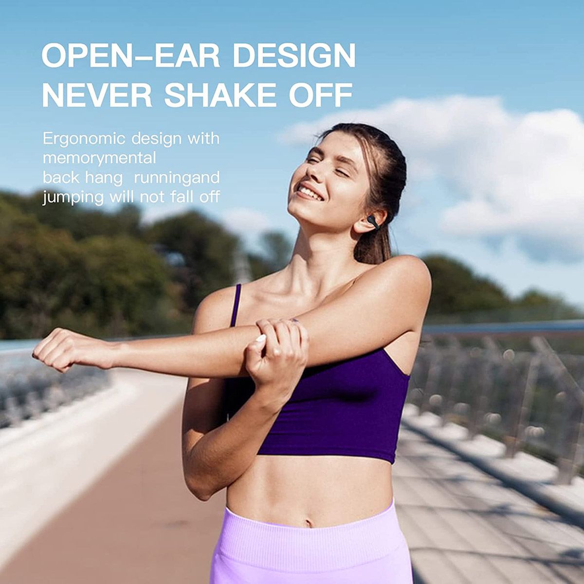 Wireless Earphone Bone Conduction Headphones Clip