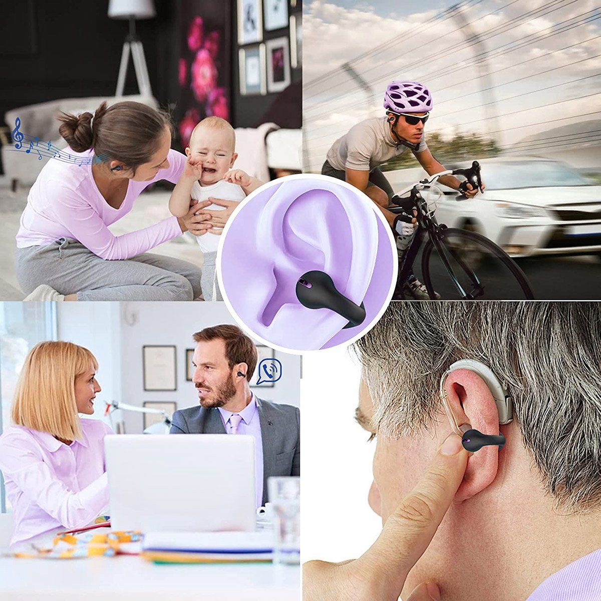 Wireless Earphone Bone Conduction Headphones Clip