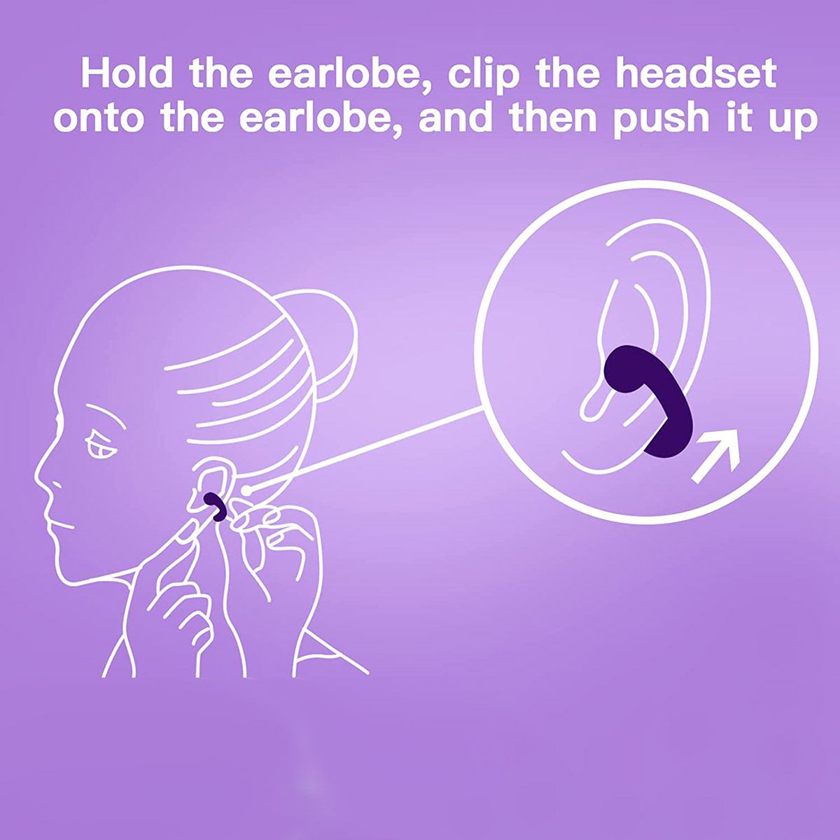 Wireless Earphone Bone Conduction Headphones Clip