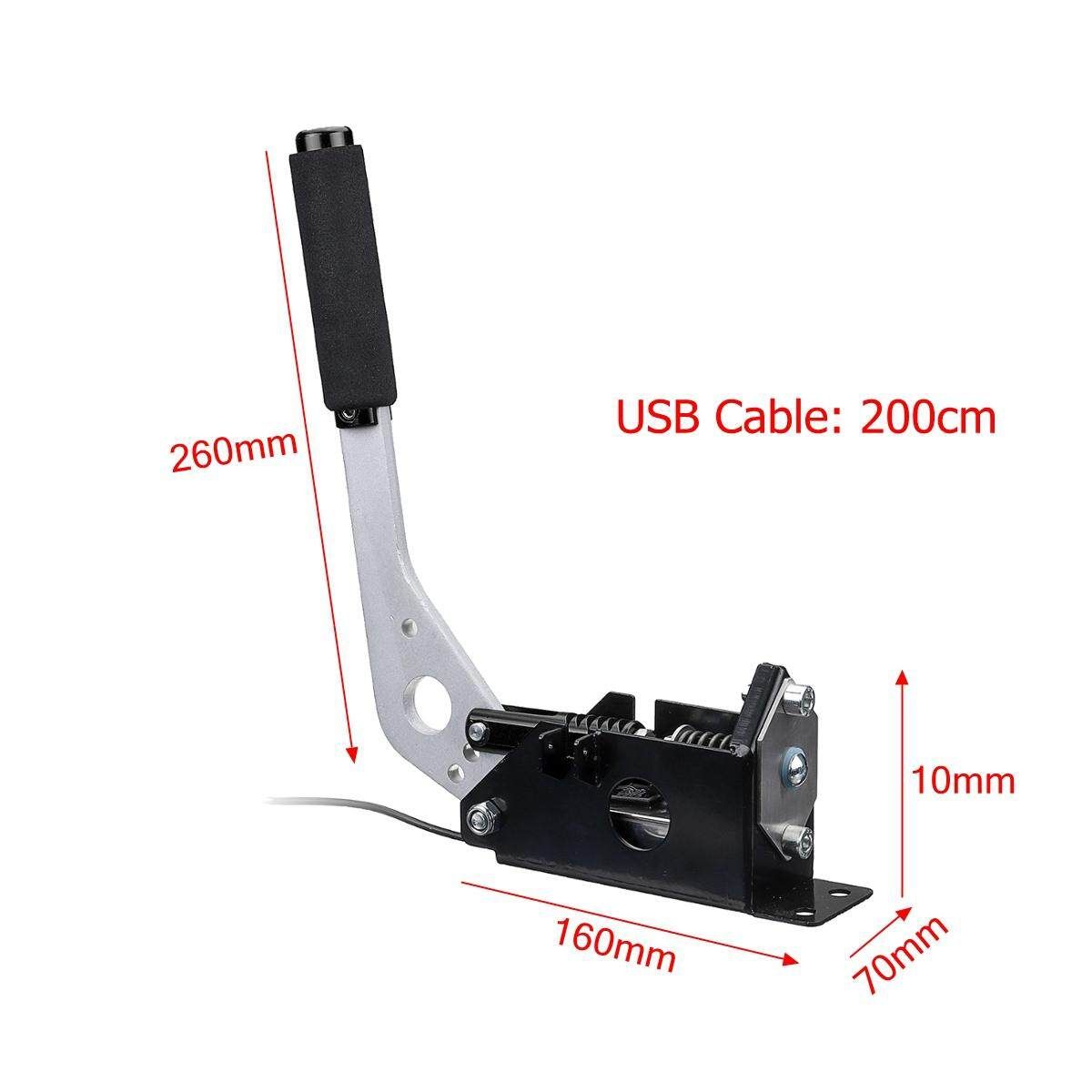 USB Handbrake SIM W/Clamp For Racing Games Black G25/27/29 T500 FANATECOSW DIRT RALLY Black