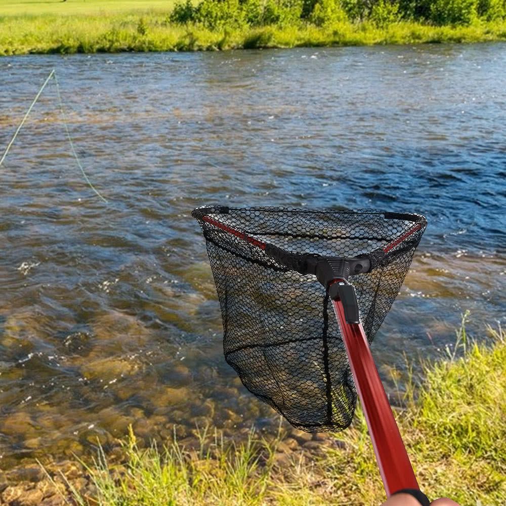 Fly Fishing Triangle Brail Landing Net Portable Foldable