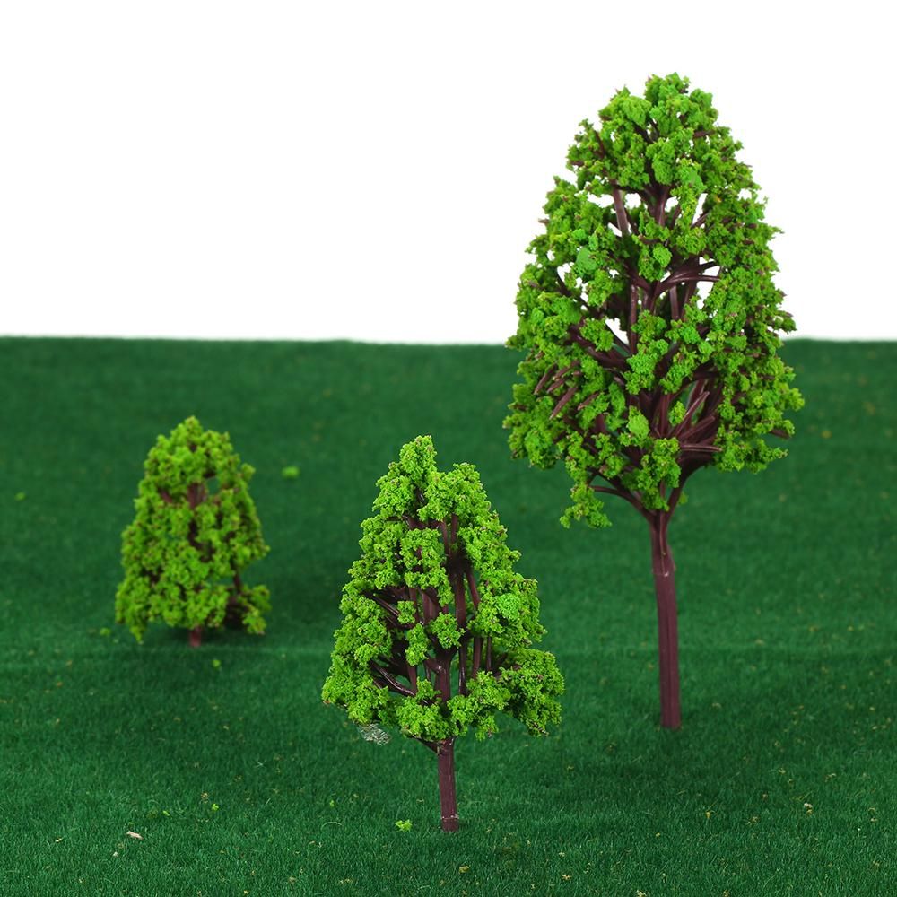 12PCS Plastic Model Trees Architectural Models for Railroad Layout Garden Landscape Scenery Style 1