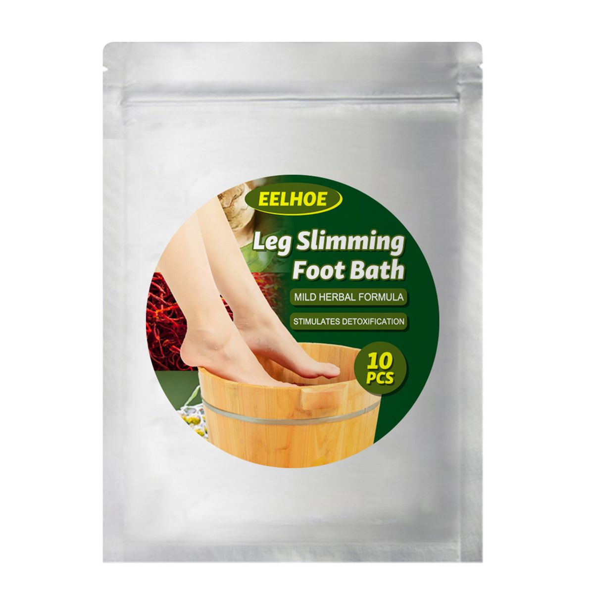 10Pcs Leg Slimming Foot Bath Bags Mild Herbal
