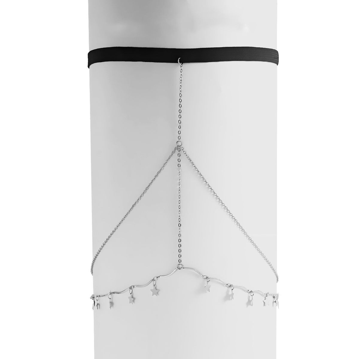 Women Thigh Chain Star Pendant Sexy Thigh Chain Platinum