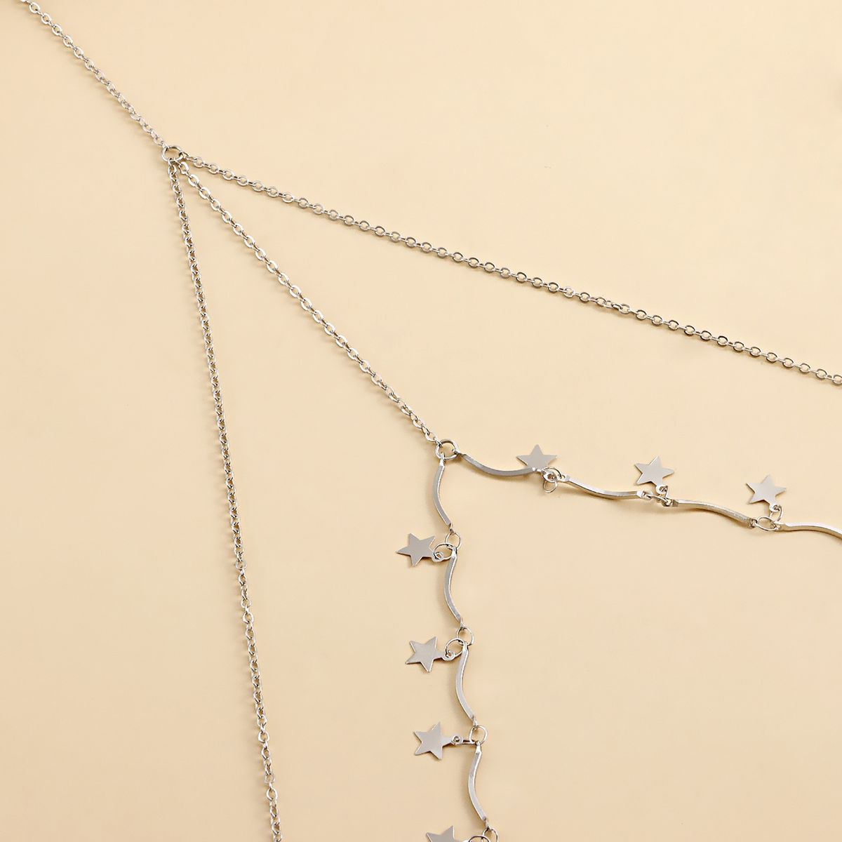 Women Thigh Chain Star Pendant Sexy Thigh Chain Platinum