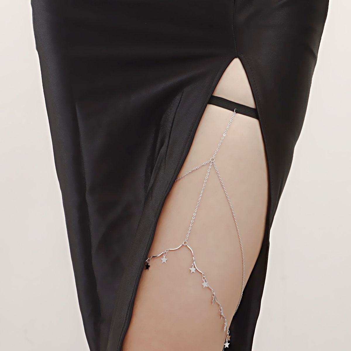 Women Thigh Chain Star Pendant Sexy Thigh Chain Platinum