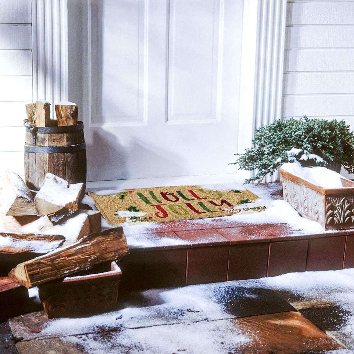 Christmas Door Mat Welcome Decor Non-Slip Doormats Creative Decoration Kitchen Foot Mat Bedroom Living Room Mat A