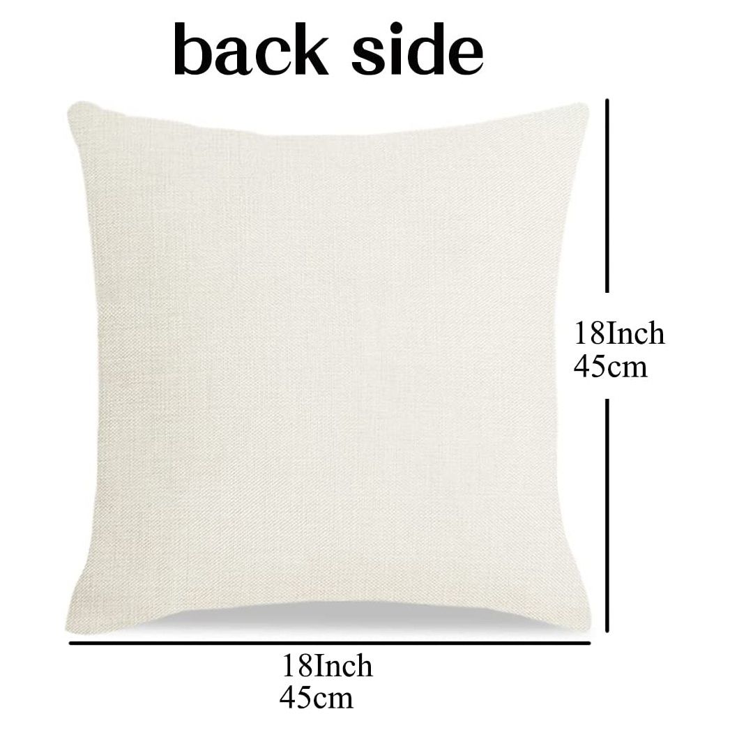 Christmas Linen Pillow Cushion Covers For Sofa Seat Car