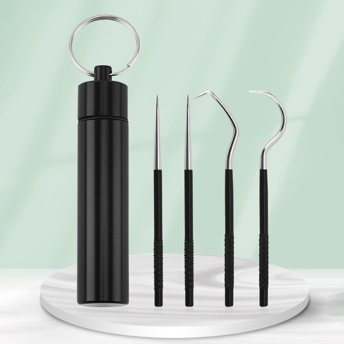 5Pcs Stainless Steel Toothpick  Cleaner Tools Reusable For