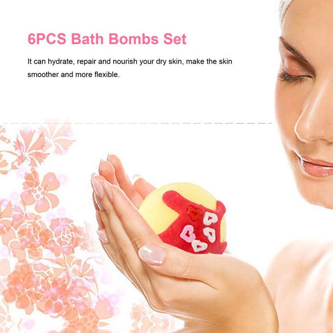 6PCS Bath  Set Handmade Essential Oils Bubble Bath  Spa Kit