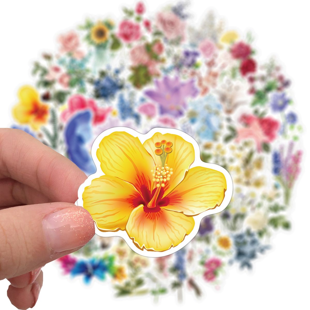 50Pcs/Bag Aesthetic Sticker Water-proof-Multicolor