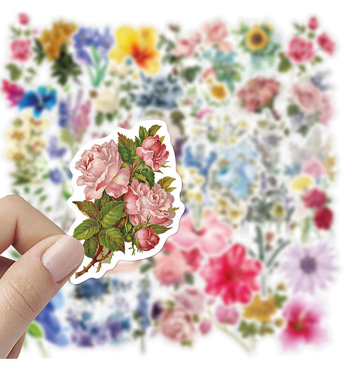 50Pcs/Bag Aesthetic Sticker Water-proof-Multicolor