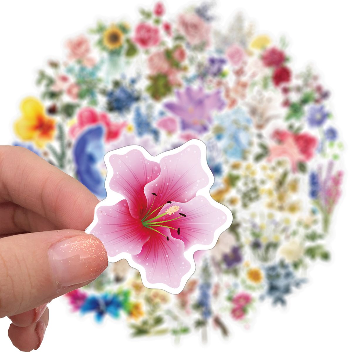 50Pcs/Bag Aesthetic Sticker Water-proof-Multicolor