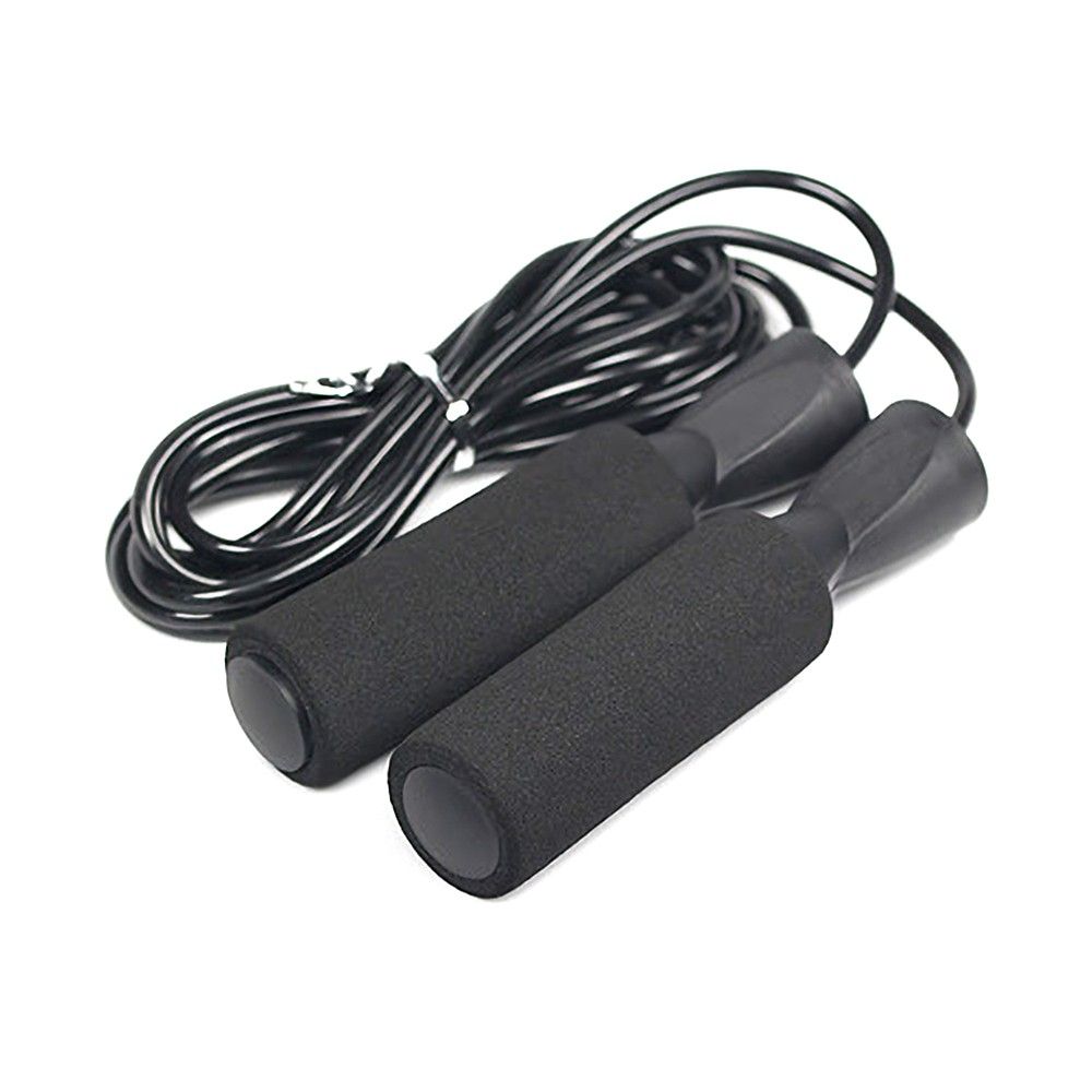 Jump Skipping Ropes Cable Adjustable Sponge Handle Jump