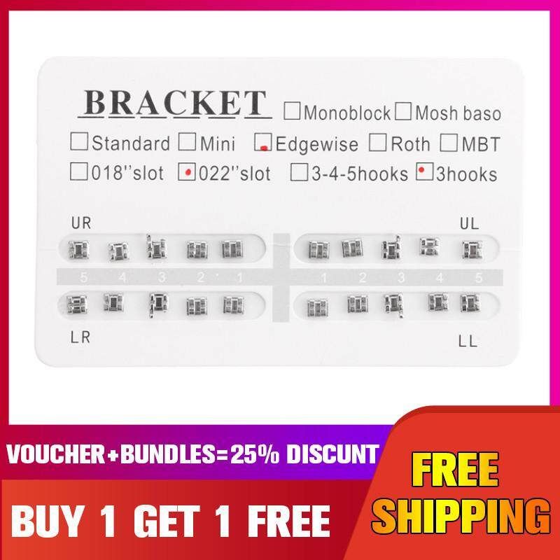 Orthodontic Bracket Edgewise Ultra-thin Square Mesh Bottom Bracket 0.22