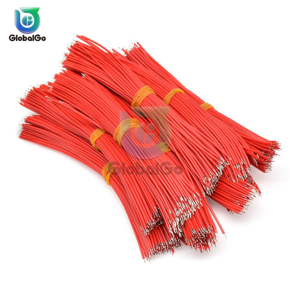 100pcsLot 15cm UL1007 24AWG Tin-Plated Breadboard Solder