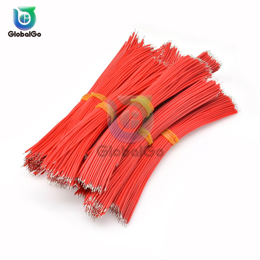 100pcsLot 15cm UL1007 24AWG Tin-Plated Breadboard Solder