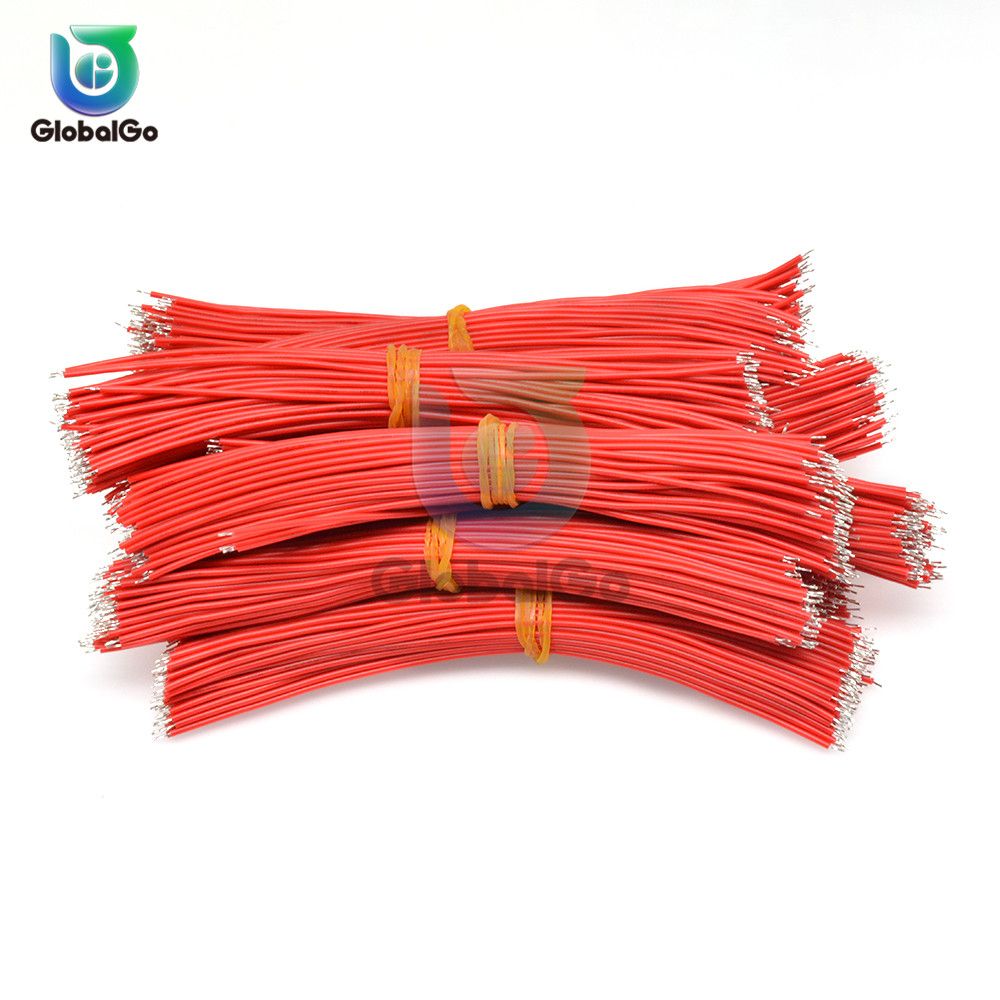 100pcsLot 15cm UL1007 24AWG Tin-Plated Breadboard Solder