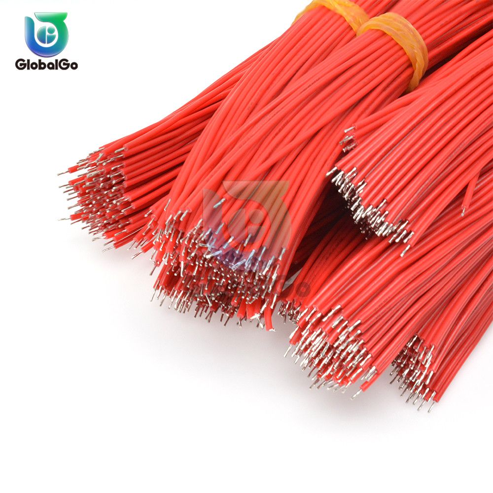 100pcsLot 15cm UL1007 24AWG Tin-Plated Breadboard Solder