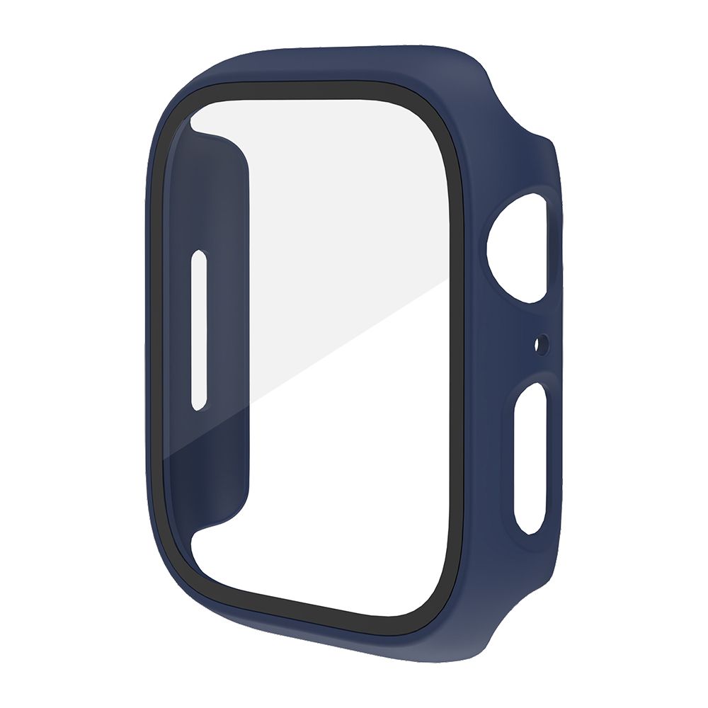(Starlight)Scratch Resistant Glass Flim For Apple Watch Series 8 7 Case Screen Protector 41mm 45mm Cover For Iwatch Bumper Hard Matte Shell RA