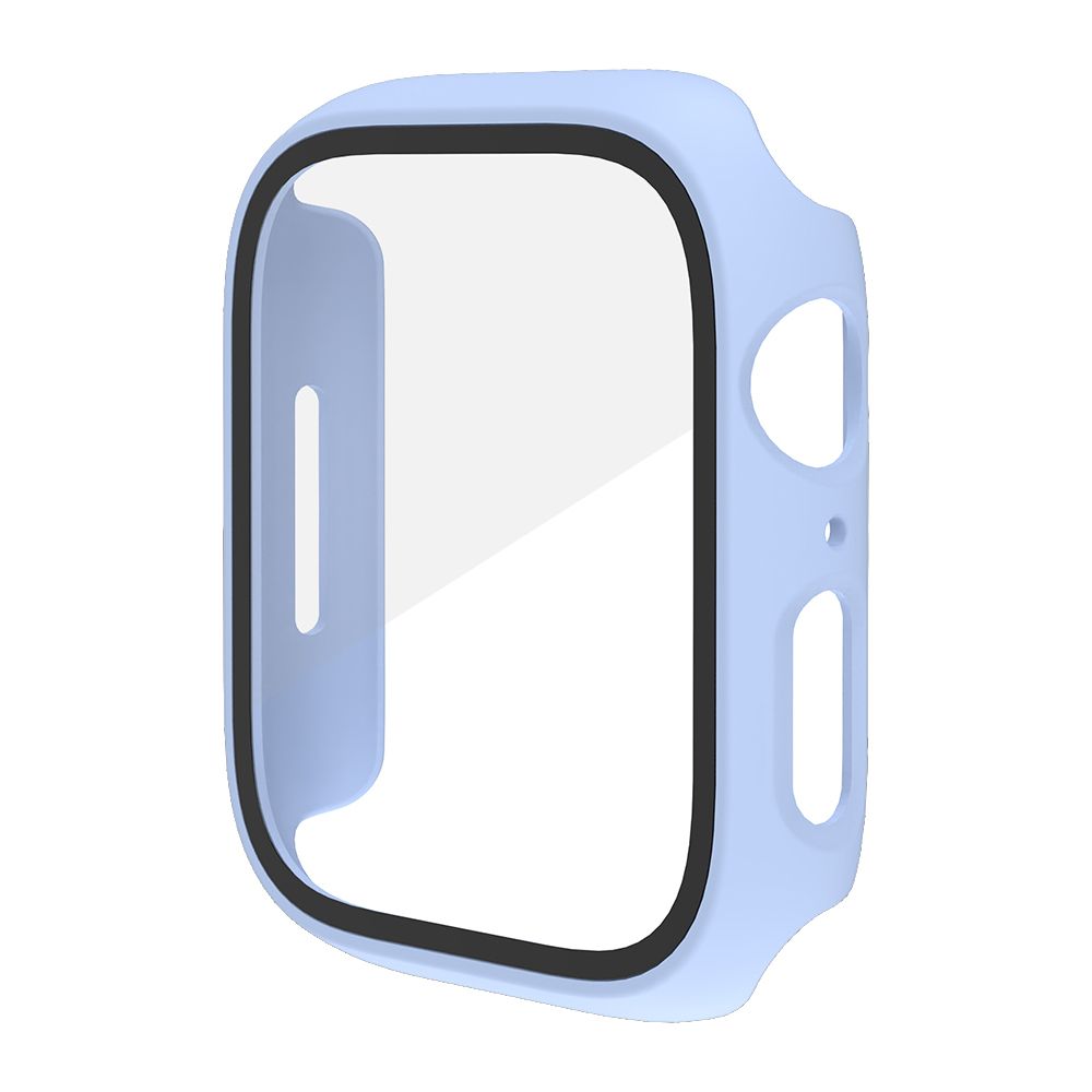 (Starlight)Scratch Resistant Glass Flim For Apple Watch Series 8 7 Case Screen Protector 41mm 45mm Cover For Iwatch Bumper Hard Matte Shell RA
