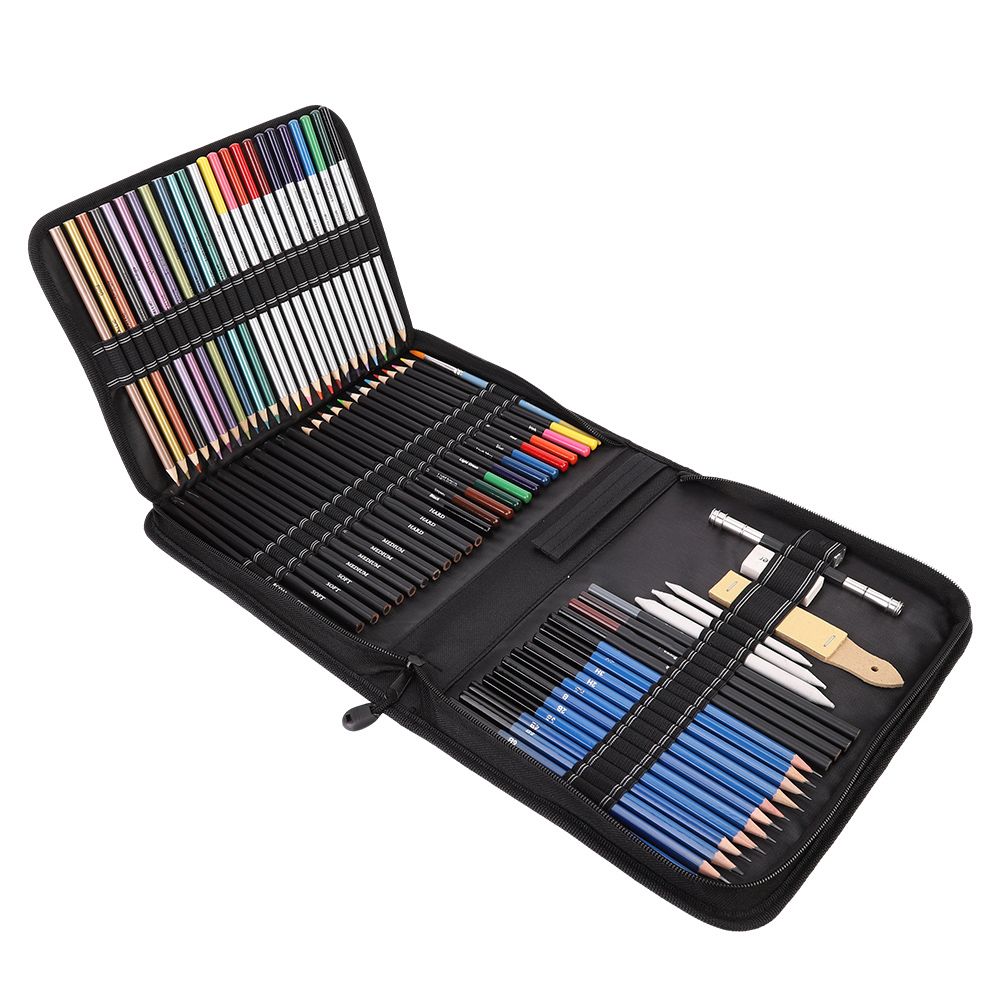 72pcs Professional Drawing Artist Kit Set Art & Bag