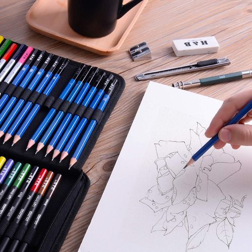 72pcs Professional Drawing Artist Kit Set Art & Bag