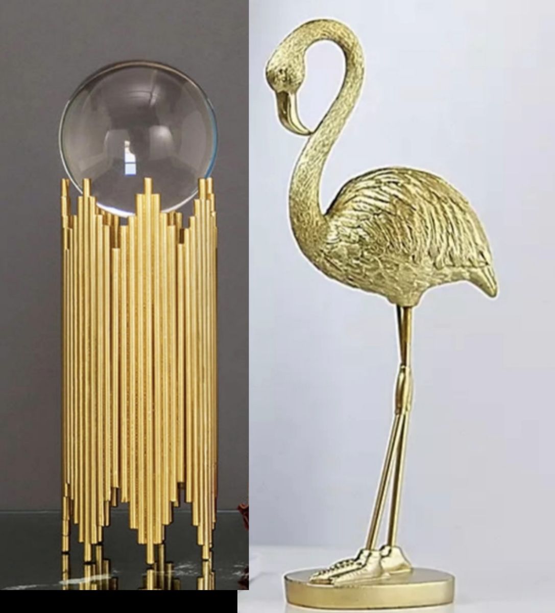 Flamingo Figurine - Set Of 2  / Home Decor