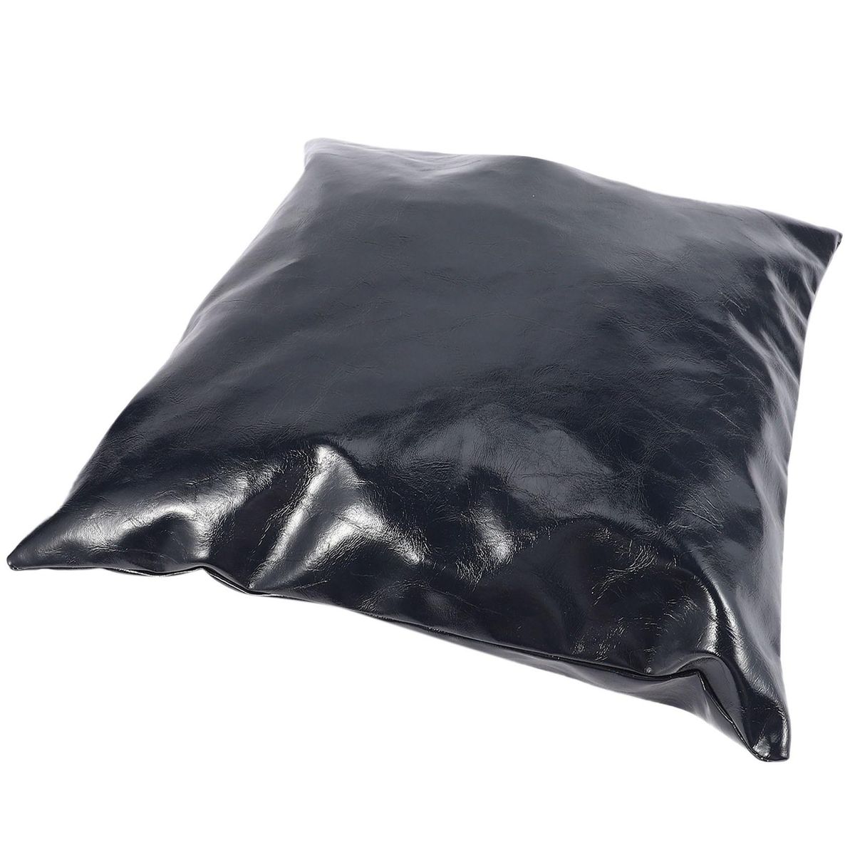 Crazy Horse Oil Leather Case Cushion Cover 45X45Cm-Navy