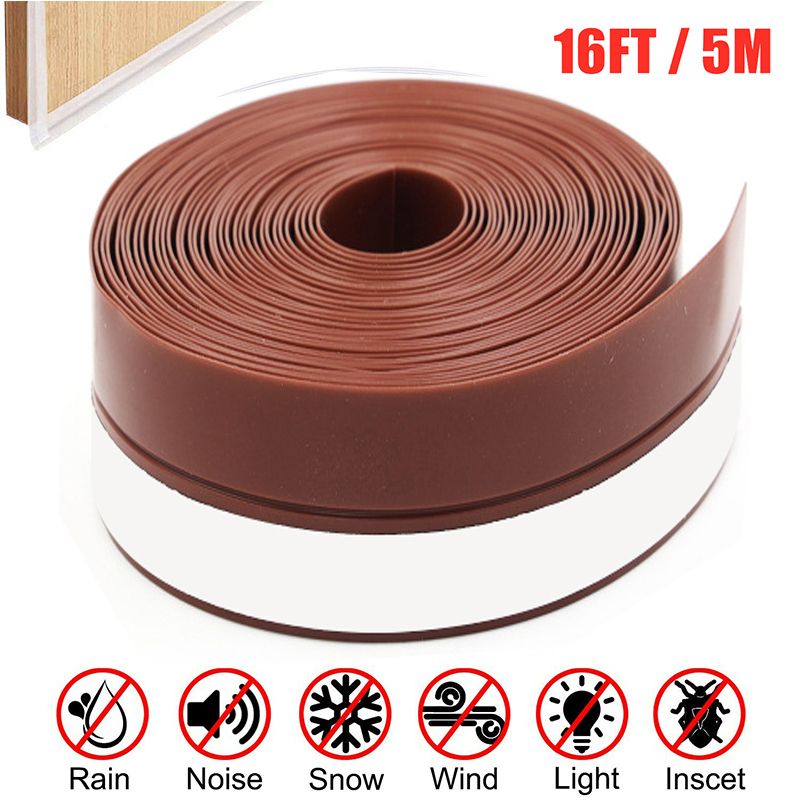 5M Tapes Reduce Noise Dust Weather Strip Door Bottom Sealing Durable Tapes