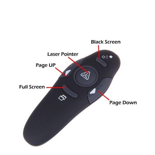Wireless Presenter With Red Laser Pointers-remote Control For Power Point