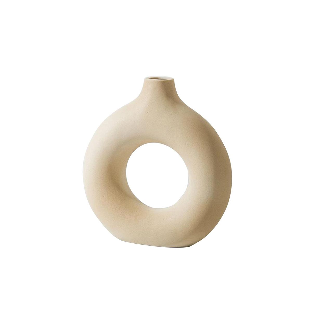 Flower Vase Fine Workmanship Wide Application-Light Yellow