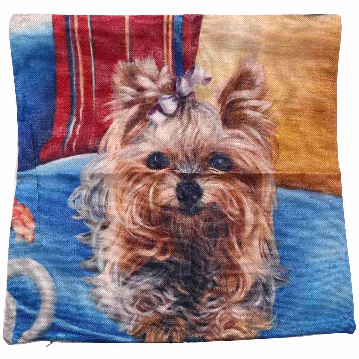 Pack Of 4 Linen + Pu Decorative Throw Pillow Covers Set 18 X