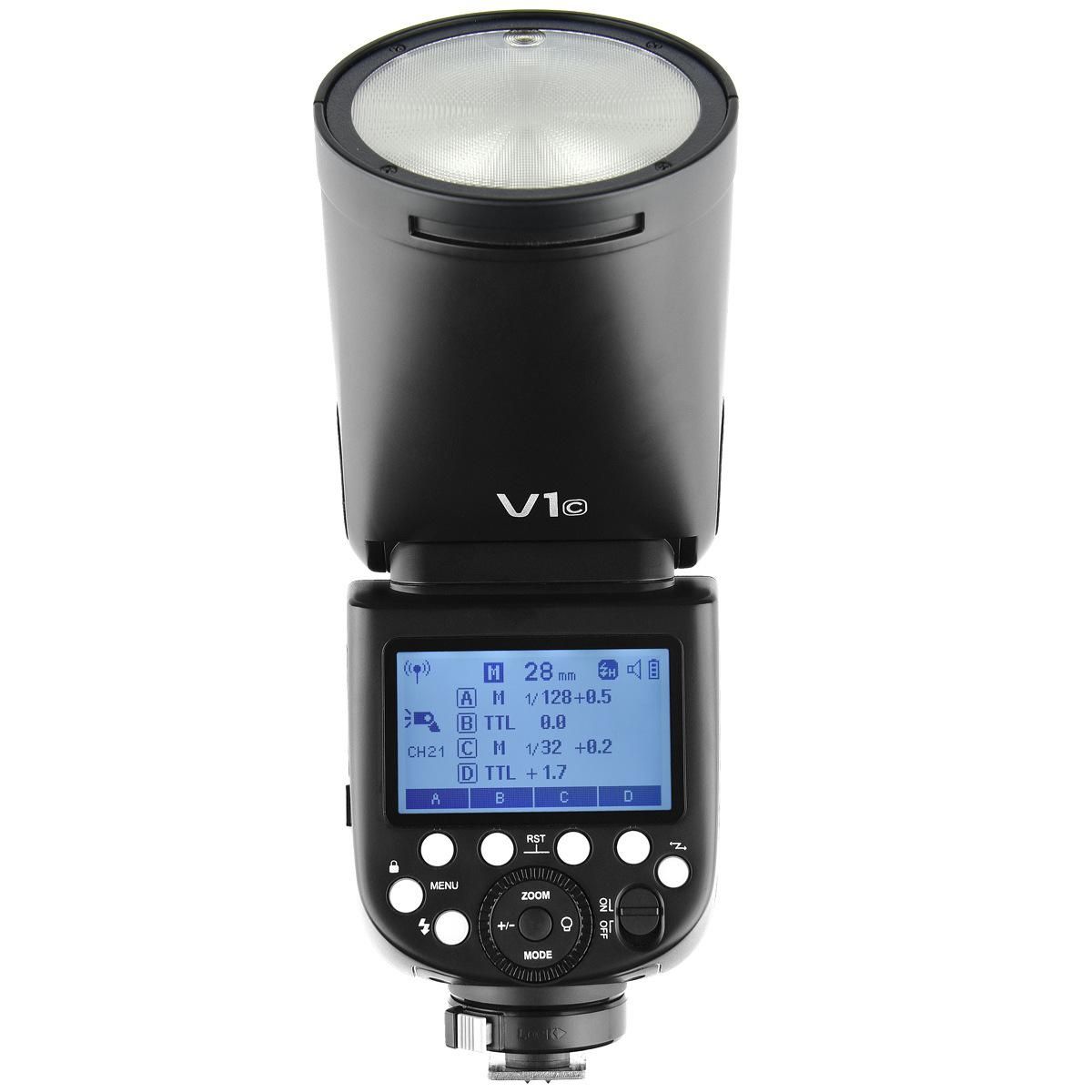 Godox GODOX V1S/C/N/F/O camera flash + AK-R1 hot shoe light TTL high-speed synchronization V1F Fuji + Diffuser (AK-R11)