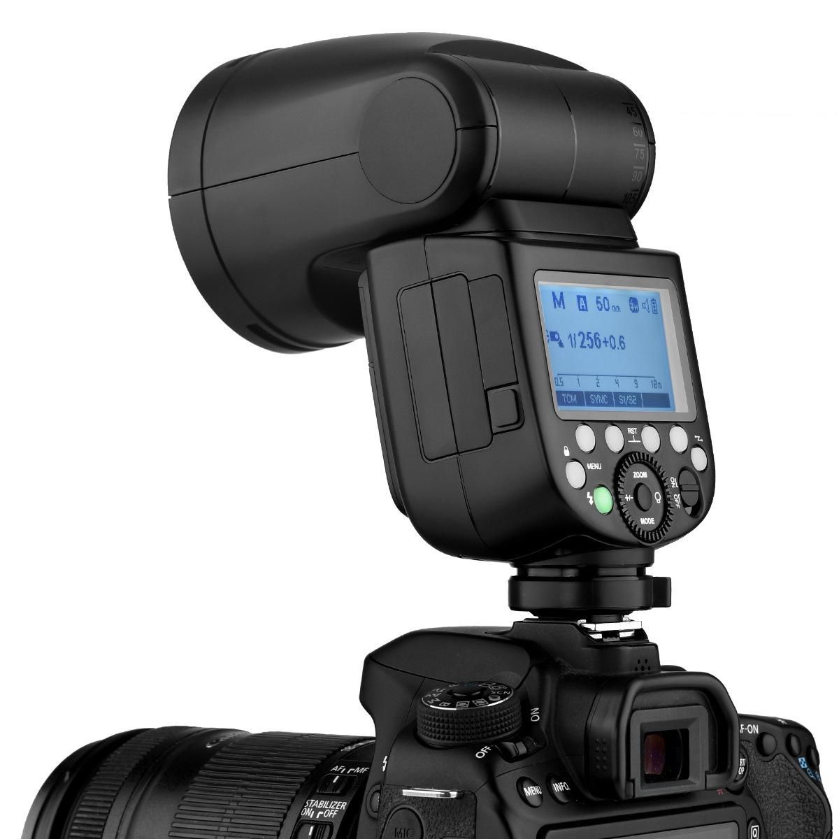 Godox GODOX V1S/C/N/F/O camera flash + AK-R1 hot shoe light TTL high-speed synchronization V1F Fuji + Diffuser (AK-R11)