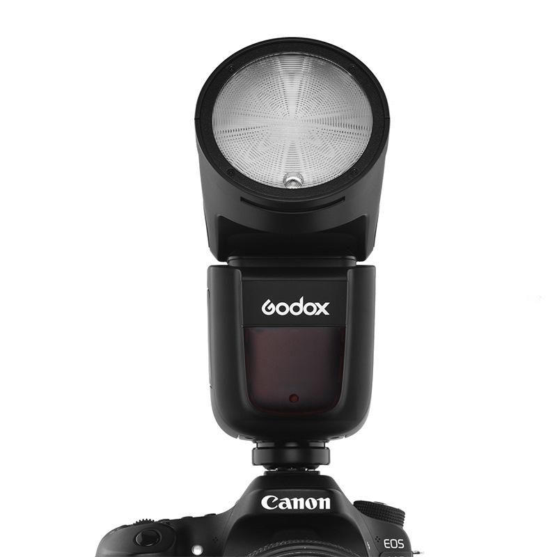 Godox GODOX V1S/C/N/F/O camera flash + AK-R1 hot shoe light TTL high-speed synchronization V1F Fuji + Diffuser (AK-R11)