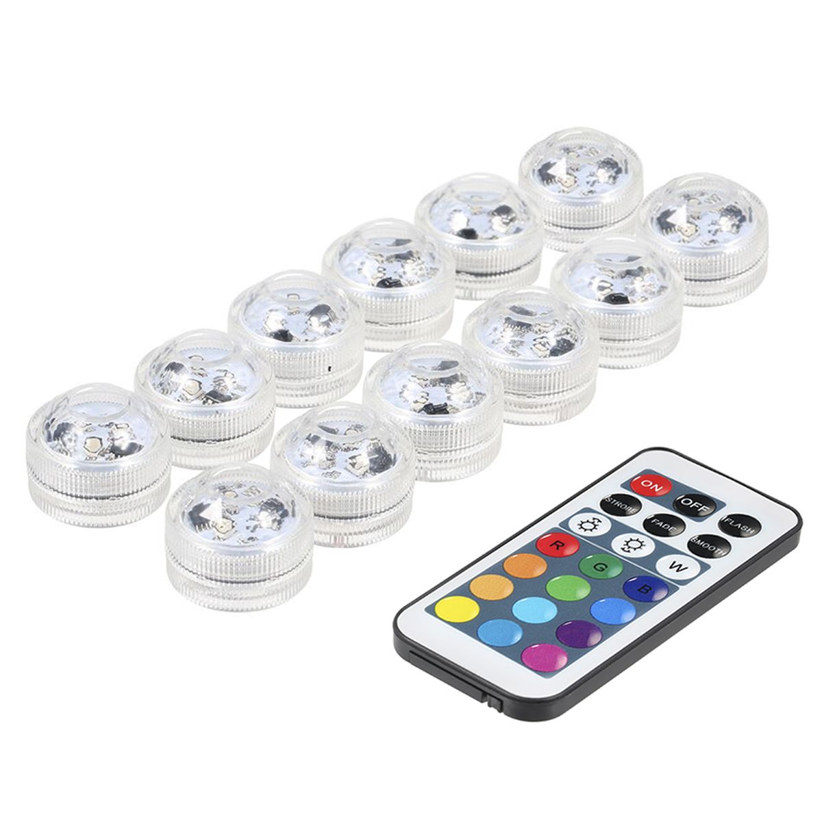 Mini LEDs RGB Submersible Light Colorful Lamp Underwater