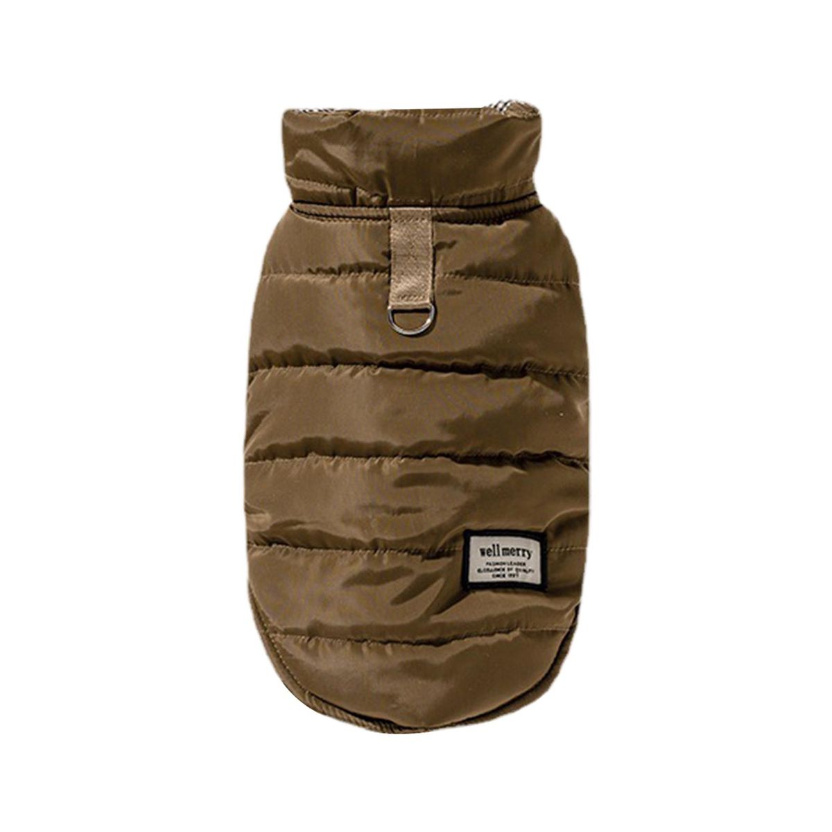 Kitten Jacket Single Breasted Checkered Pet Vest Coffee