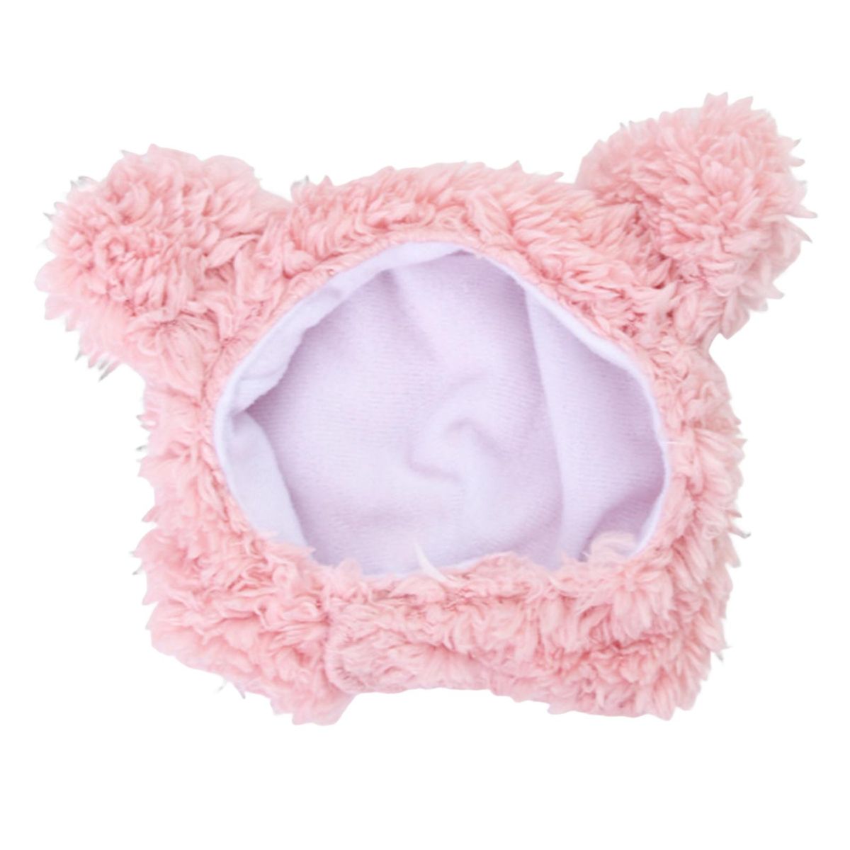 Pet Headgear Puppy Hat Pet Headgear with Bear Ears Decor Pink