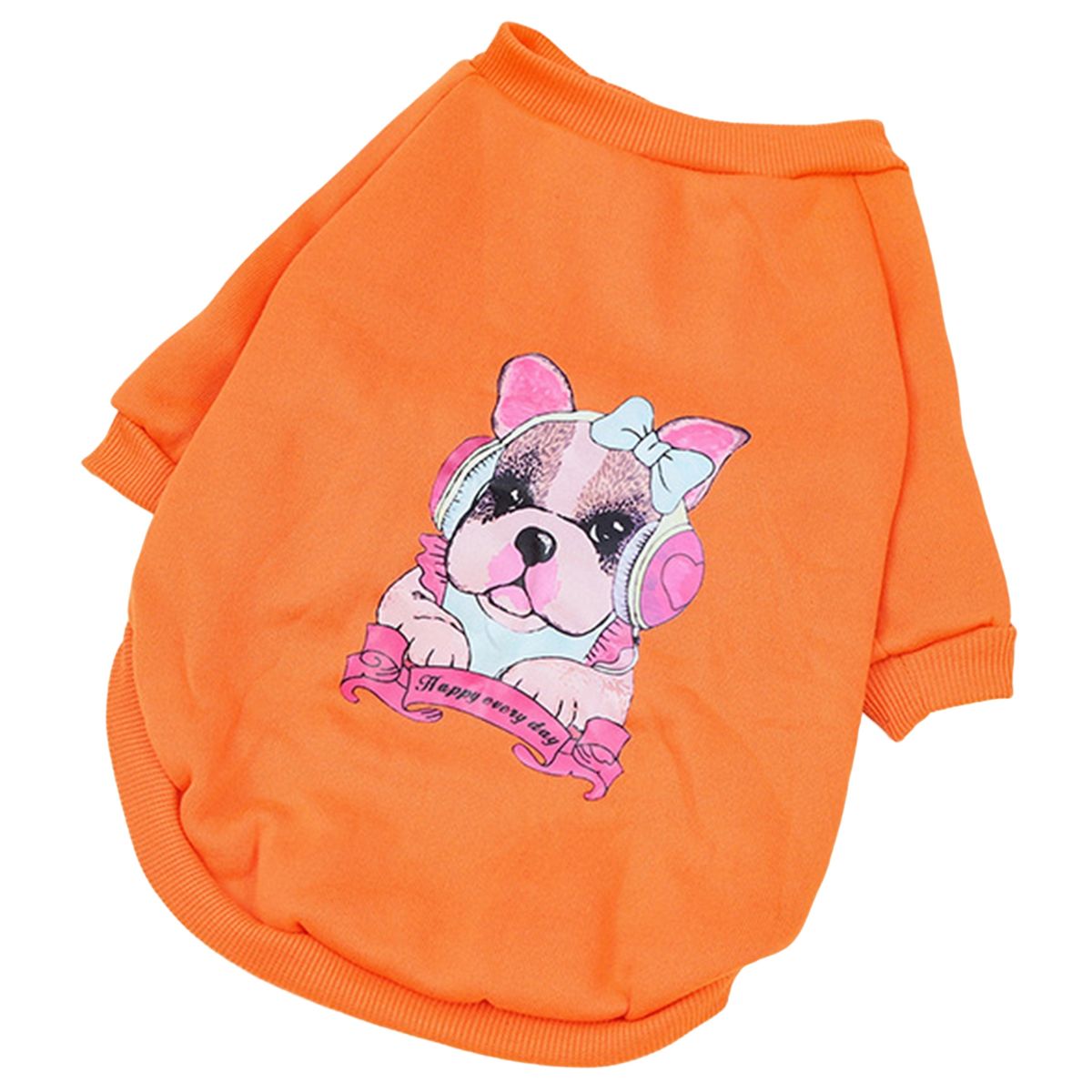Pet Apparel Dog Pajamas Small Thin Puppy Outfit Orange